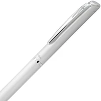 Pentel EnerGel Rétractable Stylo à Encre Gel, Barillet Argent Métal, Encre Noir, 0,7mm, Boîte à Cadeau
