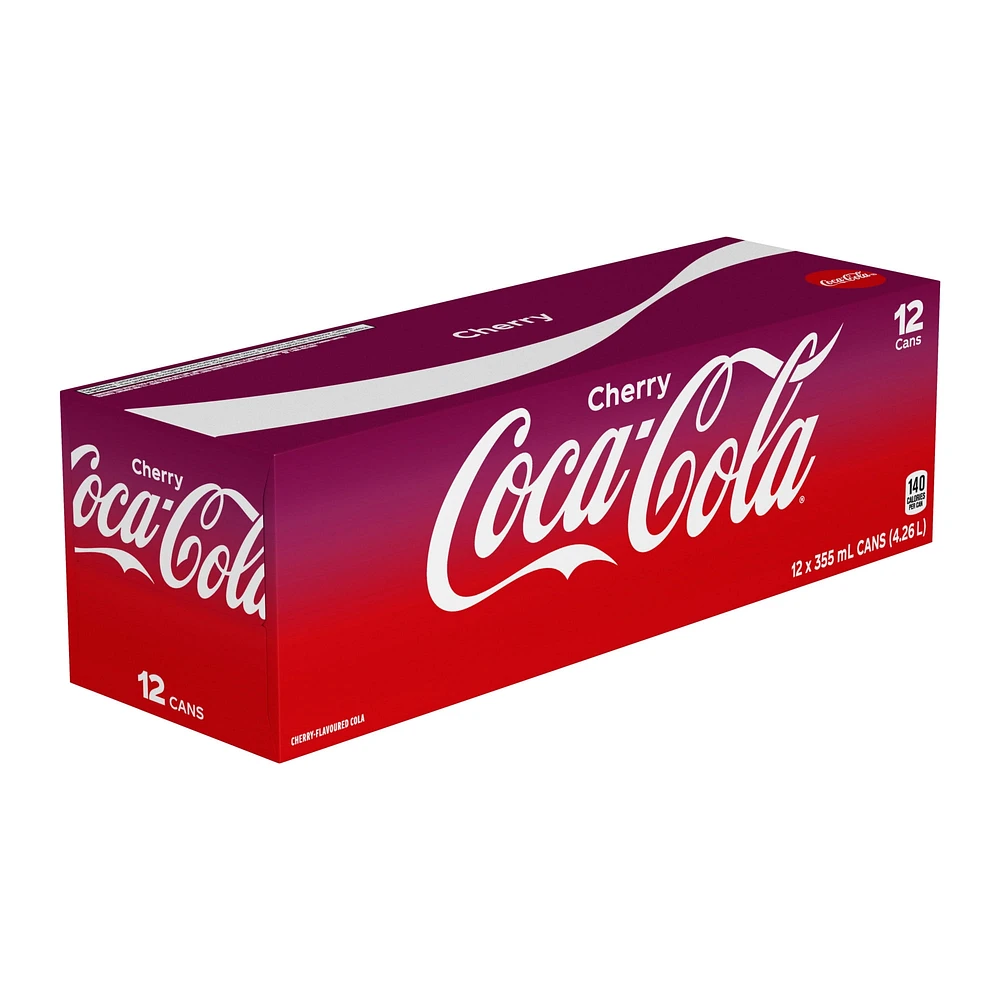 Coca-Cola Cherry Fridge Pack Cans, 355mL, 12 Pack, 355 mL
