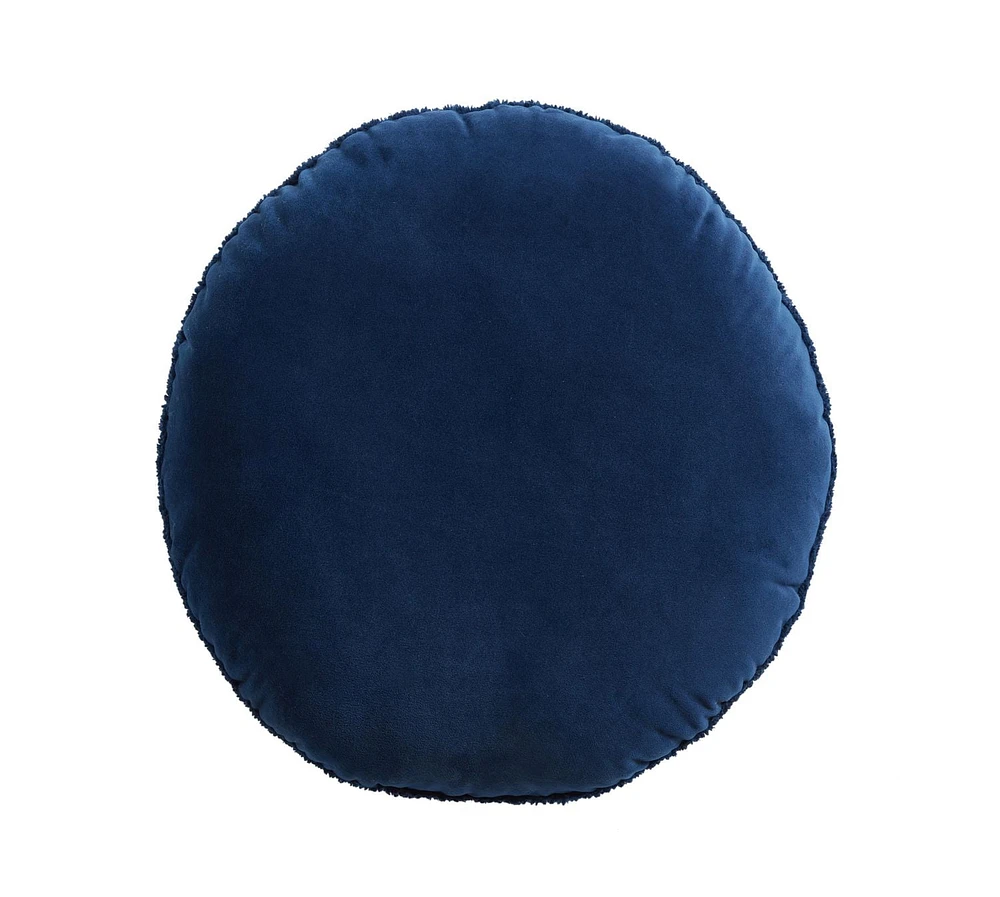 Mainstays Teddy Round Dec Pillow, Grey