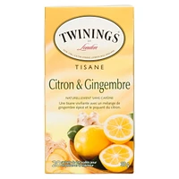 Twinings Lemon Ginger Herbal Tea, Pack of 20 Tea Bags