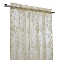 Loft Living Louis Transparent Passe-tringle Tailored Panel 55 x 84 in Ivoire