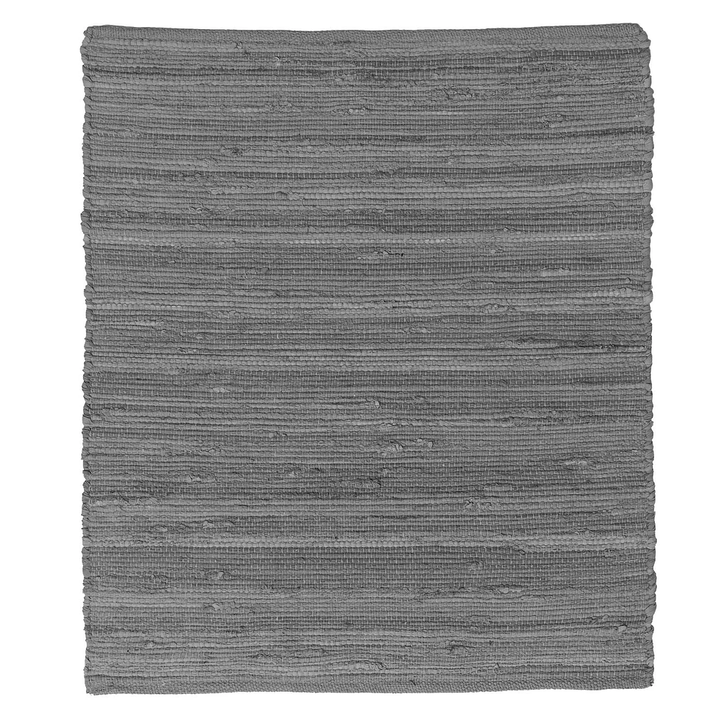 Tapis en coton solide Fabstyles, tapis en chiffon pour salon, couloir, patio