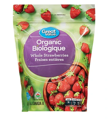 Fraises entières biologiques Great Value