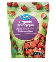 Fraises entières biologiques Great Value