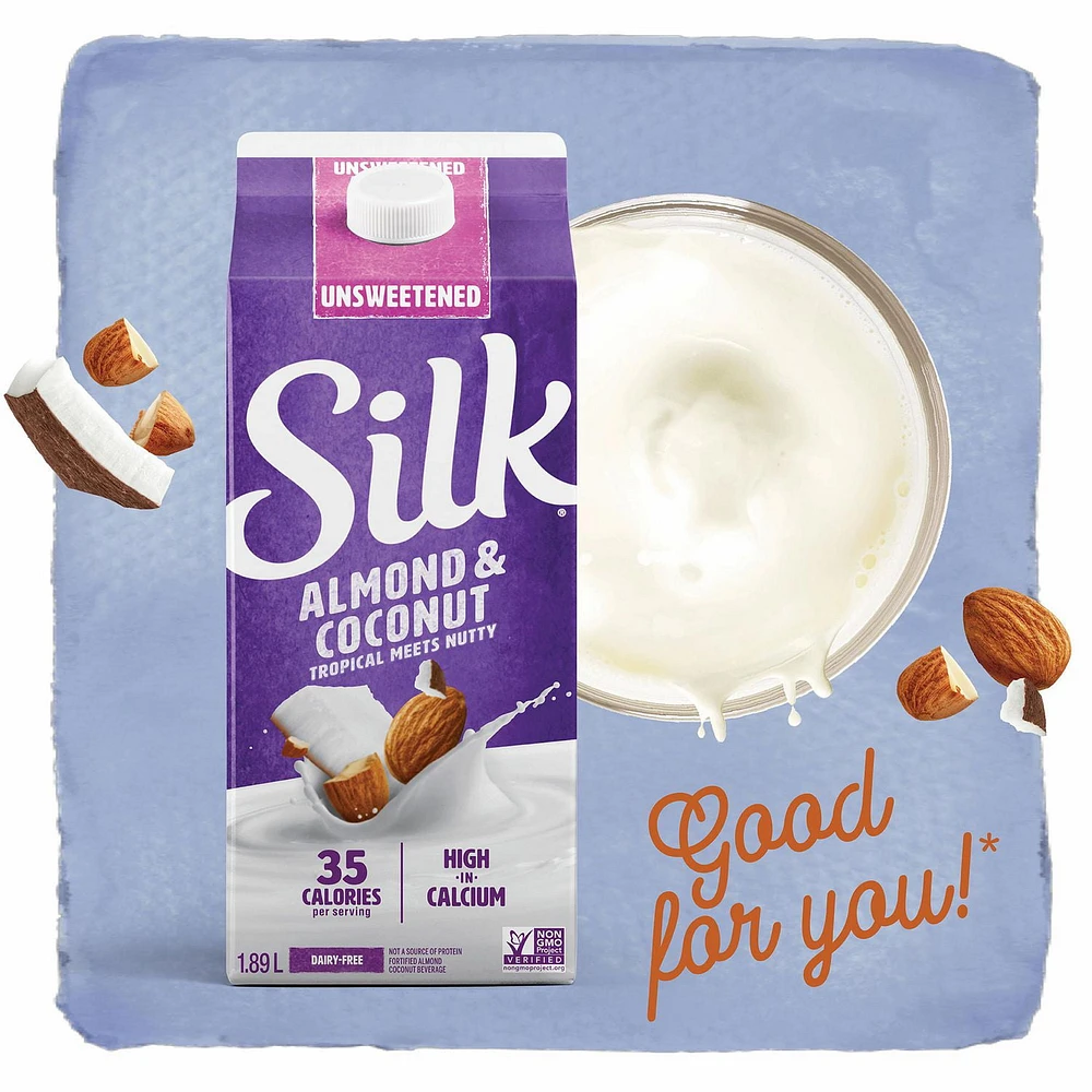 Silk Almond Coconut Blend Milk Alternative, Unsweetened, Dairy-Free