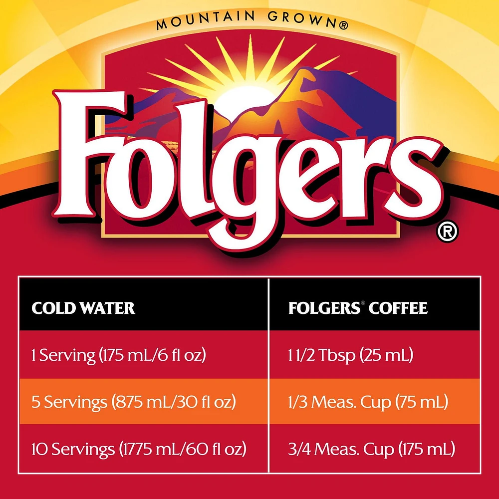 Folgers Classic Roast Ground Coffee 320g