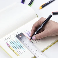 Tombow MONO Edge Dual-Tip Highlighters, 6-Pack