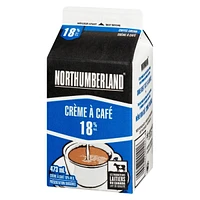 Northumberland 18% Coffee Cream, 473 mL