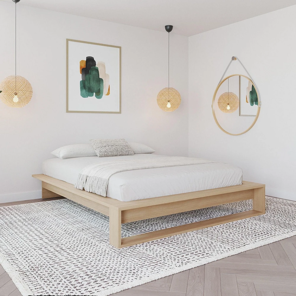 Lit plateforme Lido Queen Size avec lattes