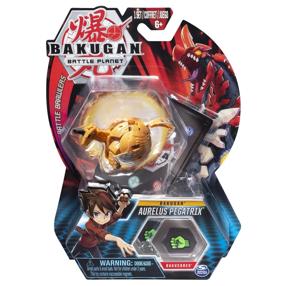 Bakugan, Aurelus Pegatrix, 2-inch Tall Collectible Transforming Creature