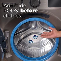 Capsules de détergent à lessive Tide PODS, détachant, éliminateur d’odeurs et protège-couleur 3 en 1, compatible avec les laveuses HE, parfum Original 76CT