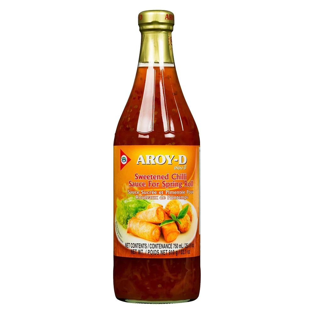 Sauce sucrée et pimentée Aroy-D pour rouleaux de printemps 750 ml