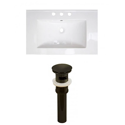 American Imaginations 36-in. W 17-in. D Modern Plywood-Melamine Vanity Base Set Only In Dawn Grey AI-23921