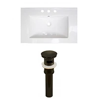 American Imaginations 36-in. W 17-in. D Modern Plywood-Melamine Vanity Base Set Only In Dawn Grey AI-23921