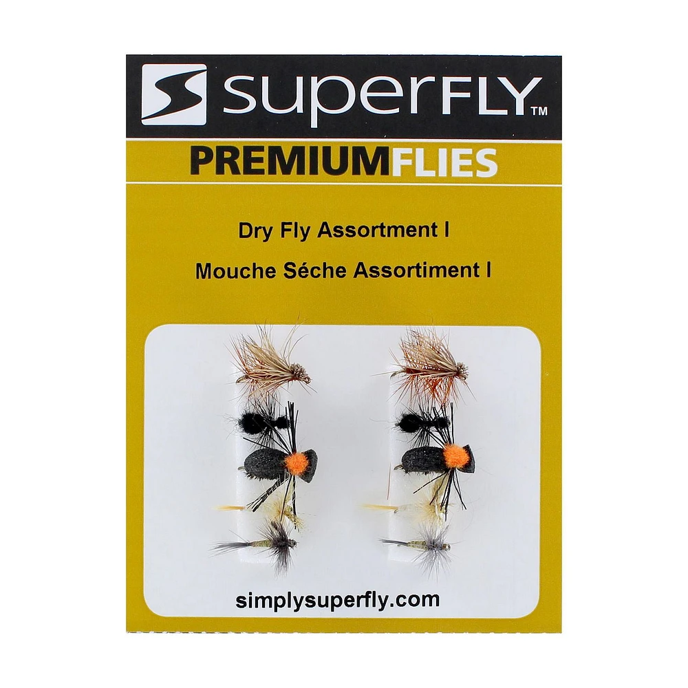 Superfly FLYAST-01P Assortiment de mouches sèches 1 (403162) Ceux-ci sont appréciés des poissons d'eau douce