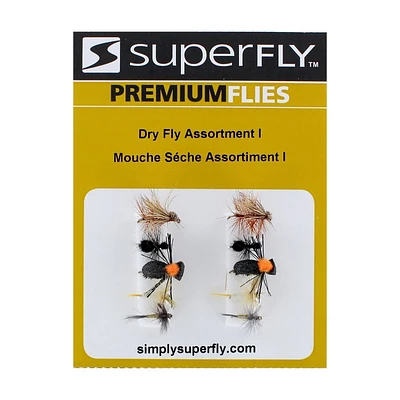 Superfly FLYAST-01P Dry Fly Assortment 1 (403162), These are loved by freshwater fish