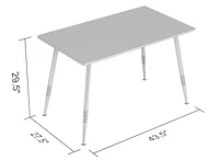 Safdie & Co. Ensemble de Salle à Manger 5 pièces - 1 table, 4 chaises