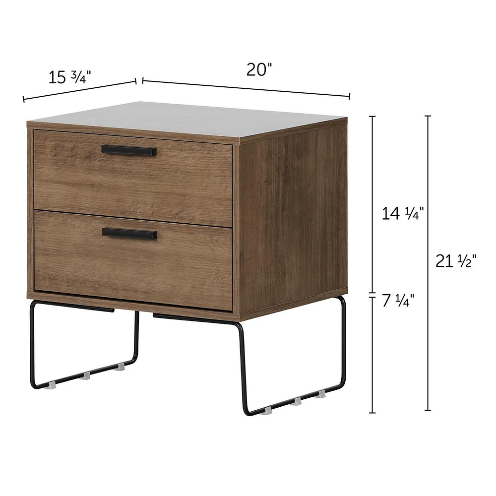 South Shore Vito End table Dark Wood