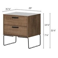 South Shore Vito End table Dark Wood