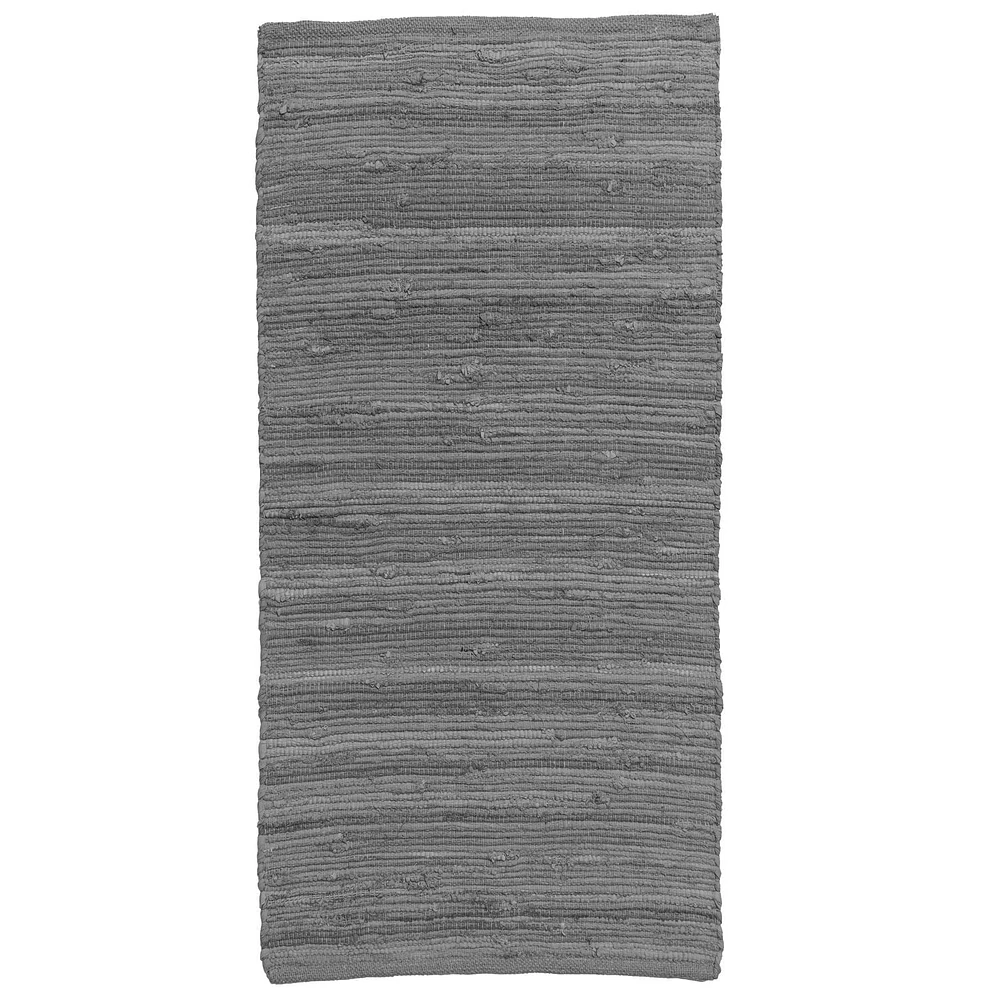 Tapis en coton solide Fabstyles, tapis en chiffon pour salon, couloir, patio