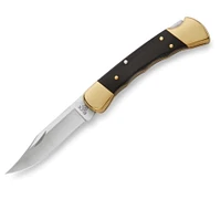 Buck Knives - Folding Hunter Finger Grooved Knife, Hunting Knife, Heavy-Duty Steel Knife, Design for Canadian Hunting Adventure, Bushcraft Knife, Stainless Steel Blade Knife