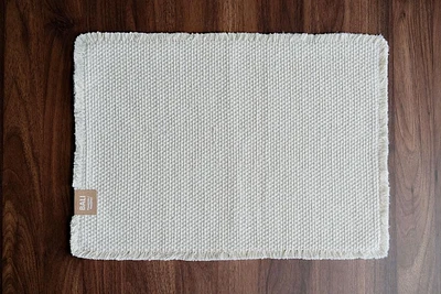 Fabstyles Napperons Bali 100 % coton – Lot de 4 | Sets de table lourds lavables en machine pour les tables de salle à manger, de cuisine et d'extérieur