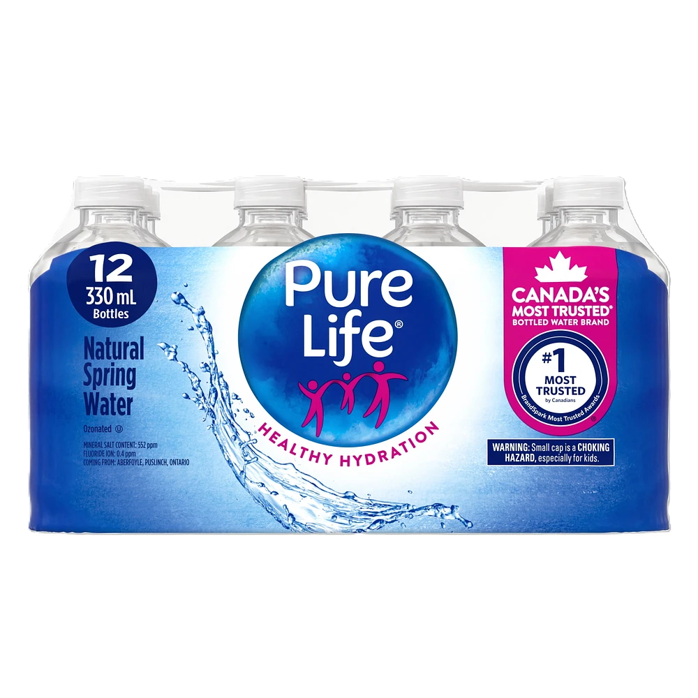 Pure Life 100 % Natural Spring Water, 12x330ml