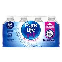 Pure Life 100 % Natural Spring Water, 12x330ml