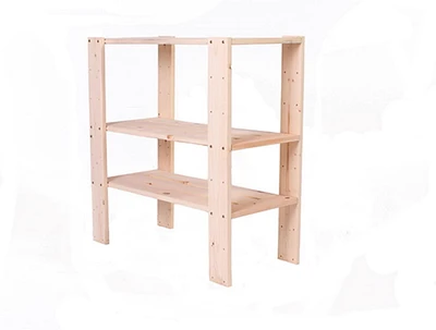 Rangement Adwood Pine en bois de pin à 3 tablettes