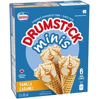 NESTLÉ® DRUMSTICK® Minis Vanilla Caramel Cones 6 x 66 ml