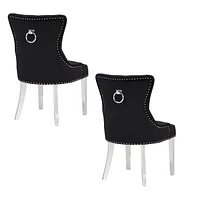 Plata Import Chaise Chairus en Noir - Set 2