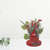 Petit Chapeau Rouge Avec Baies - Lot De 2