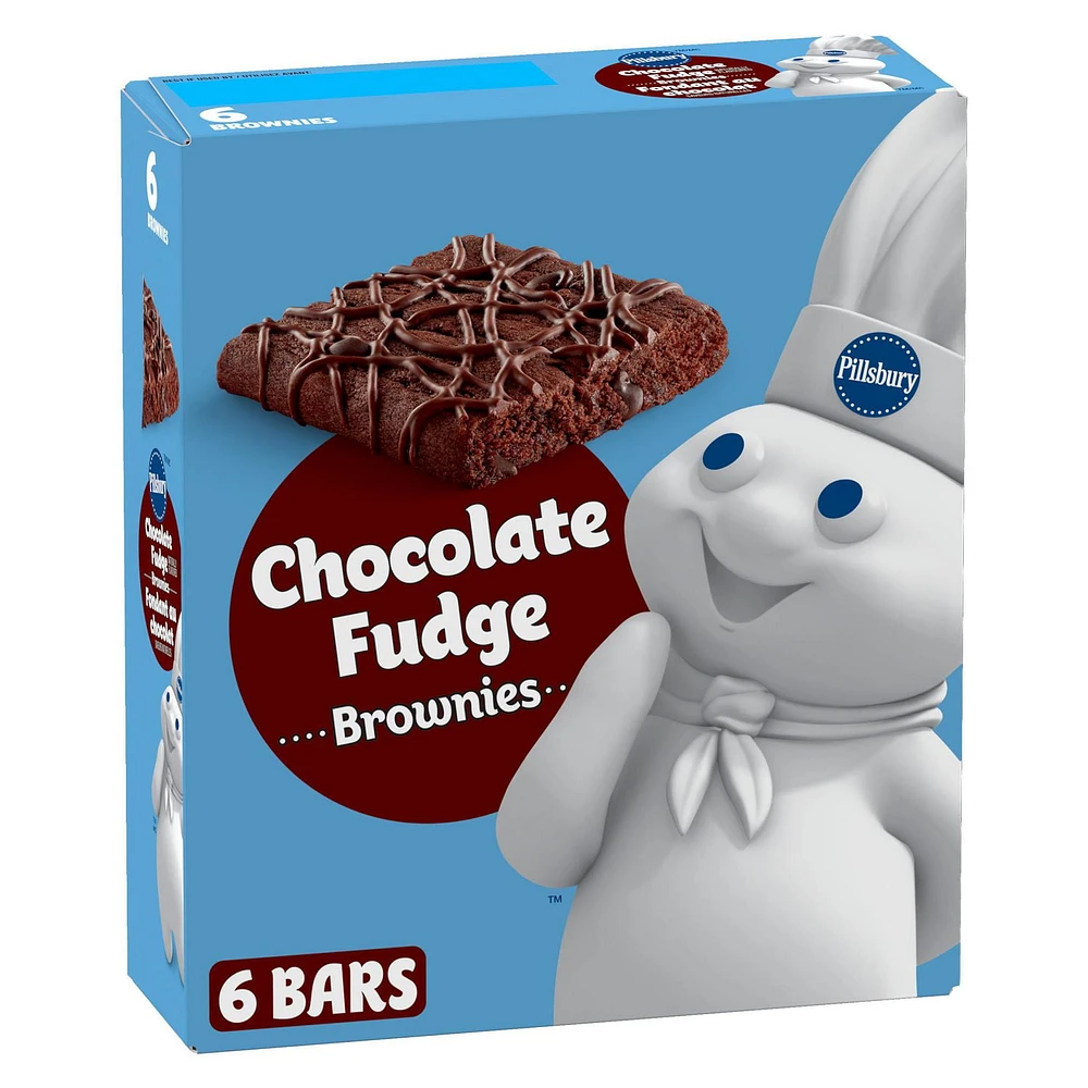 Pillsbury Chocolate Fudge Brownies Bars, 6 bars, 150 g