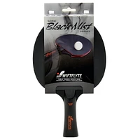 Ensemble de raquettes et balles de tennis de table/ping-pong Swiftflyte™ Black Mist - Comprend 2 raquettes à contrôle élevé et 12 balles