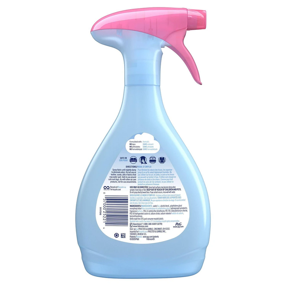 Désodorisant textile éliminateur d’odeurs en vaporisateur Febreze, parfum Downy Fraîcheur d’avril