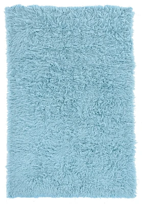 New Flokati 1400gr 8' x 10' Area Rug, Pastel Blue