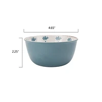 Better Homes & Gardens Ensemble de bols à tremper en mélamine en bambou bleu ou vert de 4,65 pouces, 2 pièces 2 pièces