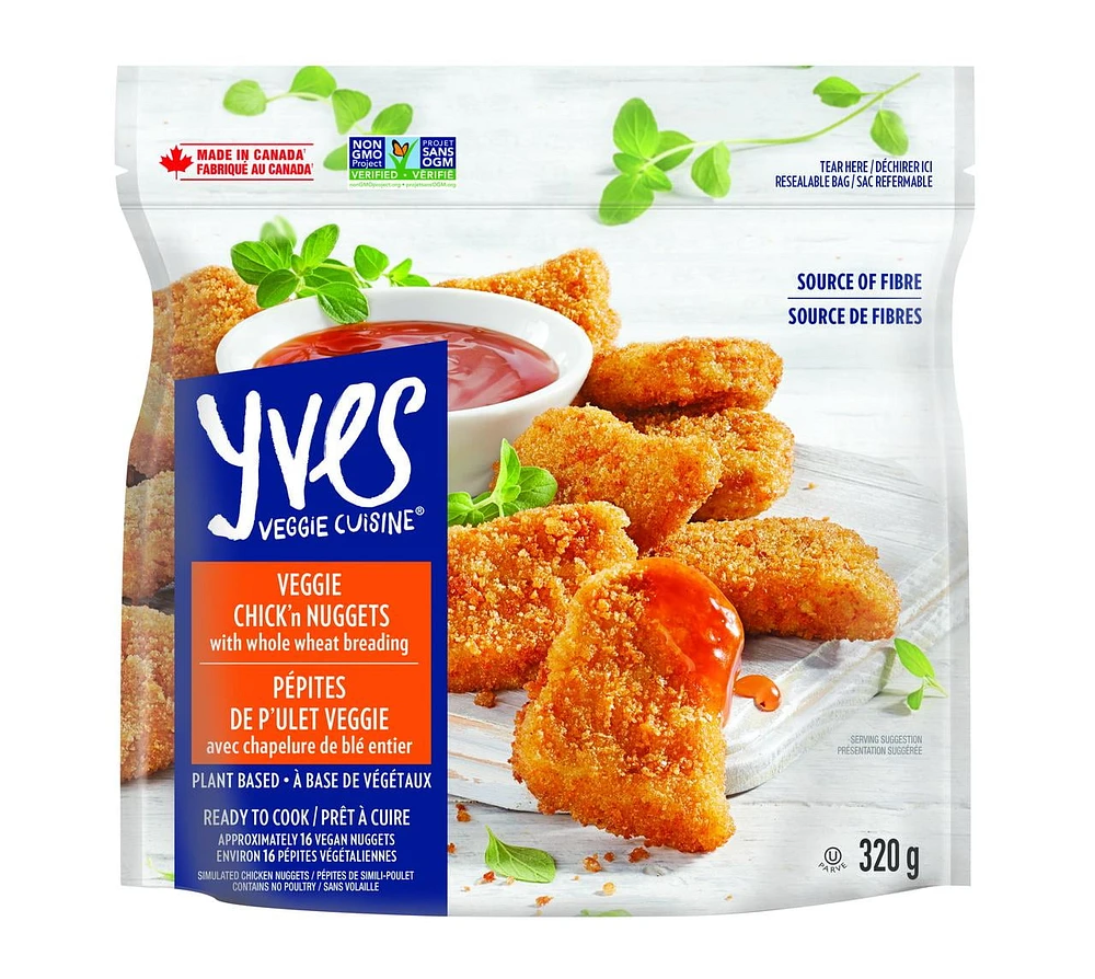 Yves Veggie Nuggets With Whole Wheat Breading, 320g, Plant Based