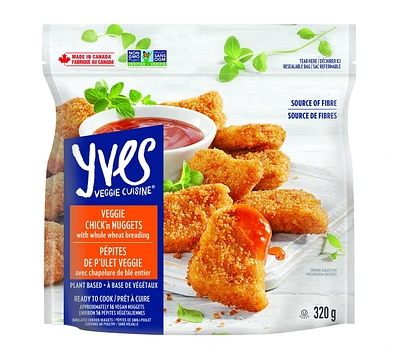 Yves Veggie Pépites Veggie Avec Chapelure De Blé Entier 320g, À Base De Plantes