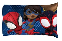 Spider-Man Ensemble de Douillette et Taie d'Oreiller Réversible pour Lit 1 ou 2 Places pour Enfants