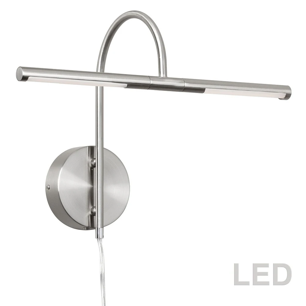 Dainolite PICLED-152-SC Satin Chrome Picture Light