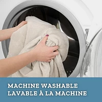 SmartFit Housse de causeuse extensible imperméable avec tissu texturé performant, housse de meuble 1 pièce, lin Housse en tissu