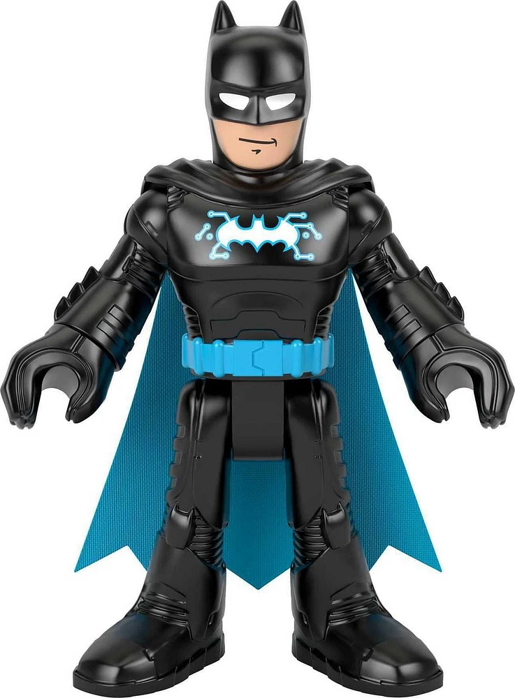 Imaginext DC Super Friends Batman XL 10-Inch Poseable Figure, Bat-Tech Blue