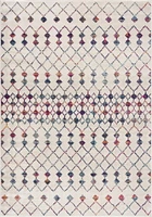 Tapis d'interieur Rug Branch Savannah Boho, beige bleu, moderne - Salon, chambre