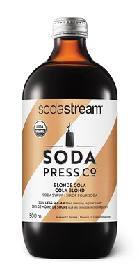 SodaStream Soda Press Organic Syrup, Blonde Cola Flavour