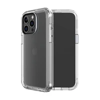 onn. iPhone 15 Pro Rugged Phone Case with Holster and 360˚ Rotating Clip, Antimicrobial, 21 ft. Drop Protection