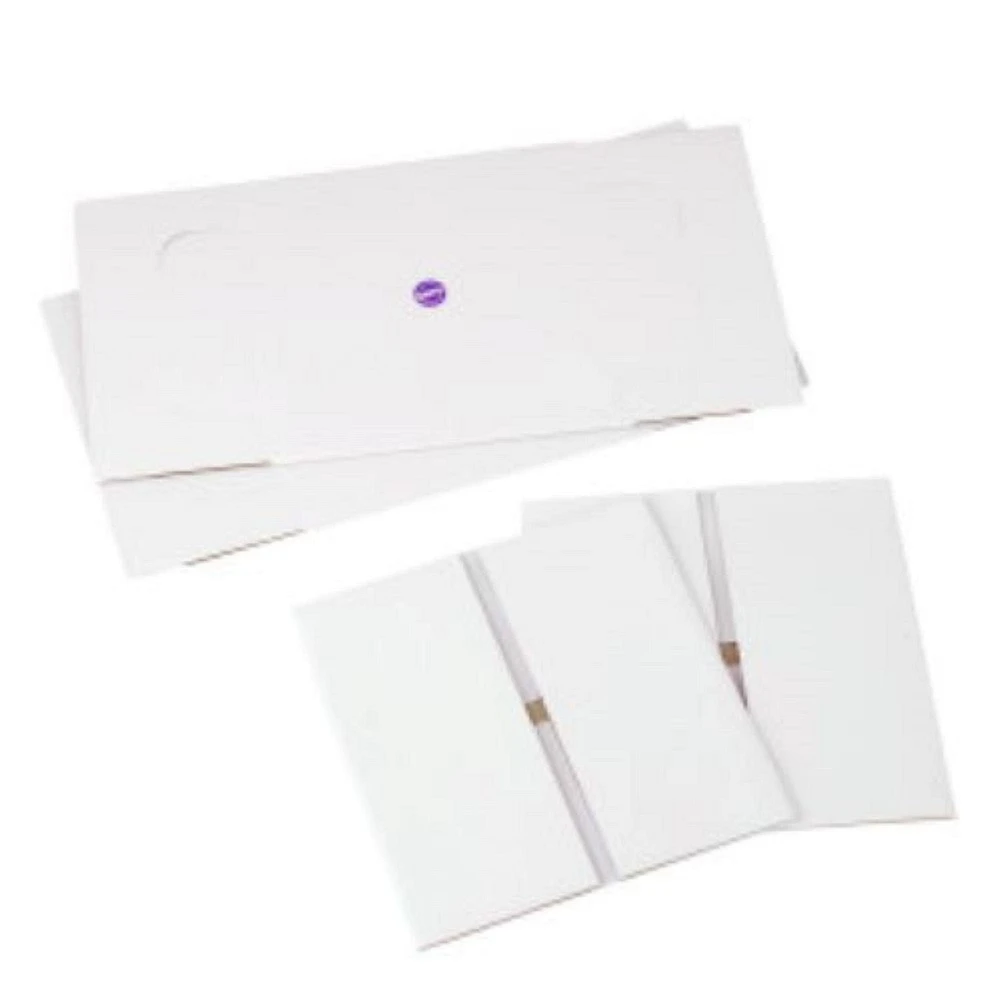 Boîte à gâteau carrée en carton ondulé blanc, 12 po (30,4 cm) Wilton,  lot de 2 Boîte à gâteau, 2 unités