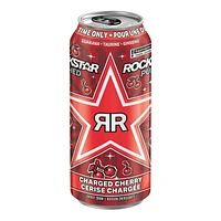 Rockstar Punched Charged Cherry Boisson Énergisante 473 mL, Canette 473mL