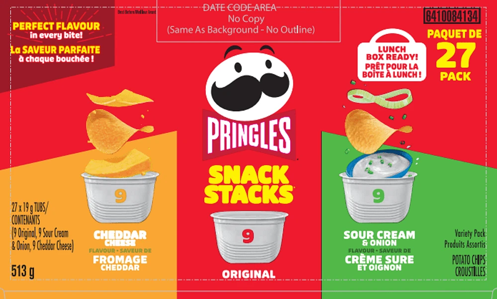Pringles snack stack variété de croustilles 3 saveurs 513gmx1 Pringles snack stack variété de croustilles 3 saveurs 513gmx1