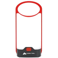 Ozark Trail Lanternes à piles à cadre mince en aluminium à DEL de 160 lumens rouge Cadre mince en aluminium